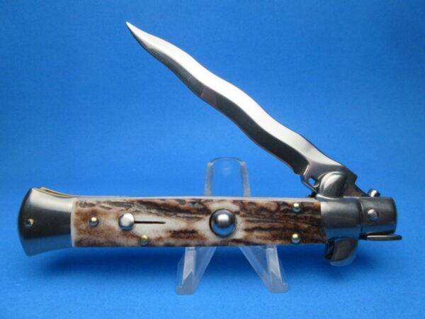 Frank Beltrame 9" Stag Horn Kriss Switchblade