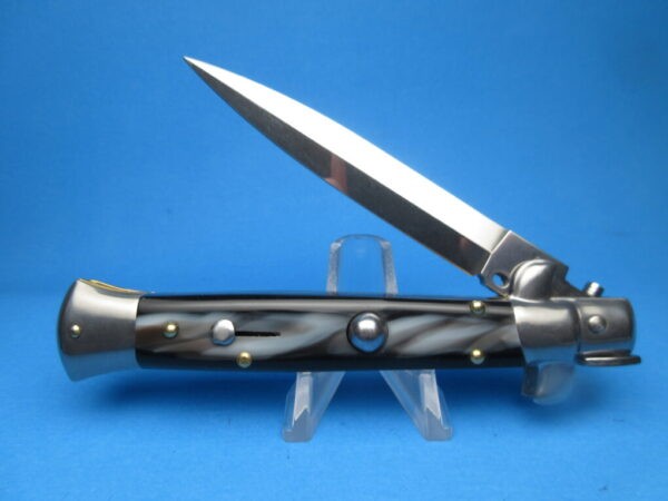 Frank Beltrame 9" Imit Buffalo Horn Dagger Switchblade