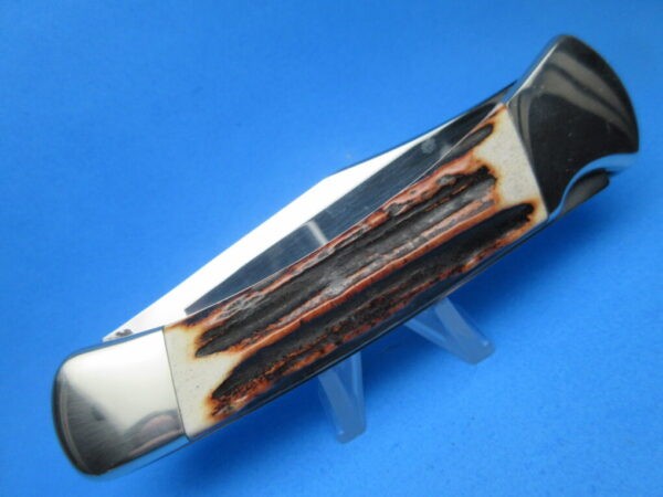 Custom Buck Stag 110 Automatic Conversion Knife #2 - Image 3