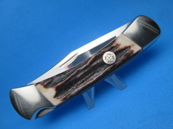 Custom Buck Stag 110 Automatic Conversion Knife #2 - Image 4