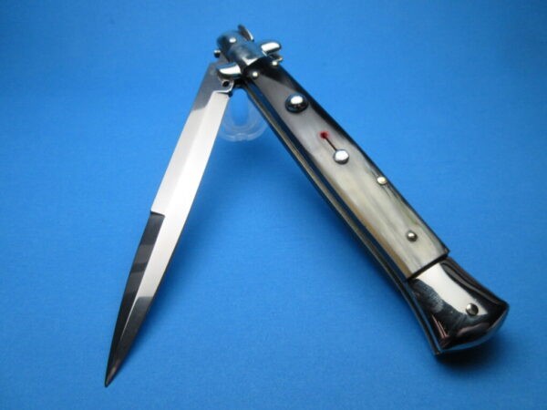 Frank Beltrame 11" Brazilian Bayonet Red Dot Picklock Switchblade - Image 3