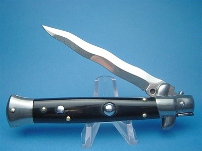 Frank Beltrame 9" Black Acrylic Kriss Switchblade