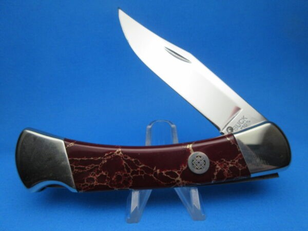 Custom Buck 110 Red Jasper Automatic