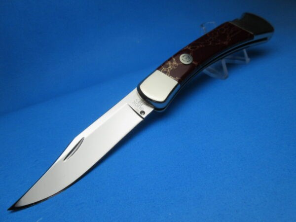 Custom Buck 110 Red Jasper Automatic