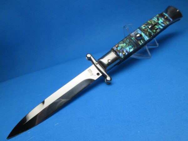 9'' AKC Abalone Polished Bayonet Swinguard 5