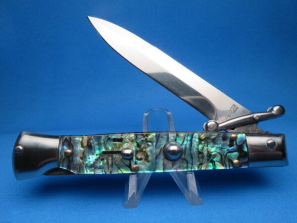 9'' AKC Abalone Polished Bayonet Swinguard 4