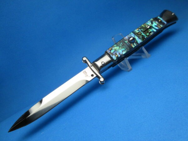 9'' AKC Abalone Polished Bayonet Swinguard 2