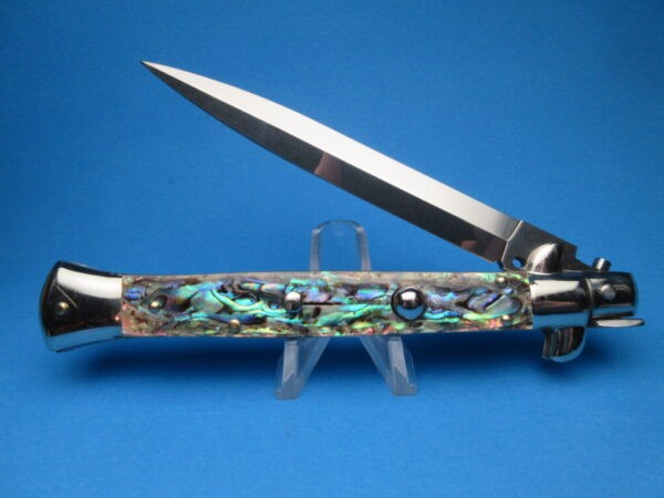 Frank Beltrame 11" Abalone Dagger Picklock Switchblade