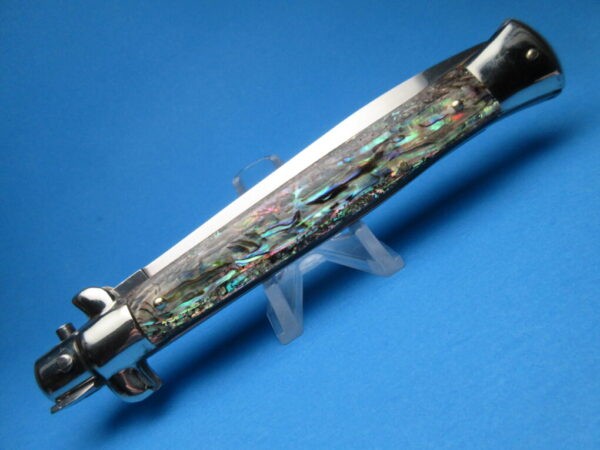 Frank Beltrame 11" Abalone Dagger Picklock Switchblade - Image 5