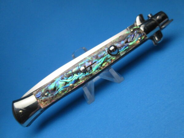 Frank Beltrame 11" Abalone Dagger Picklock Switchblade - Image 6