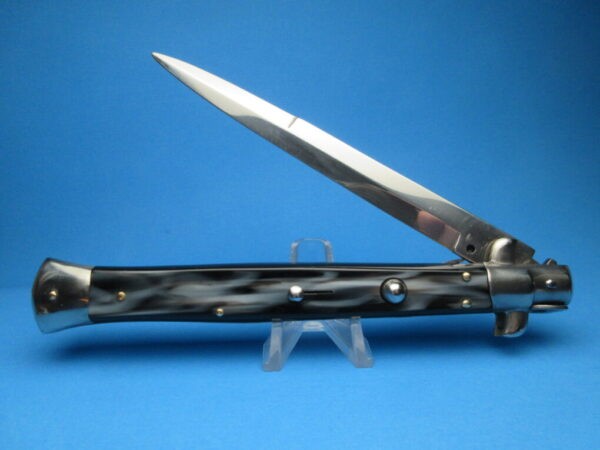 13" Italian Stiletto Imit. Buffalo Bayonet Switchblade