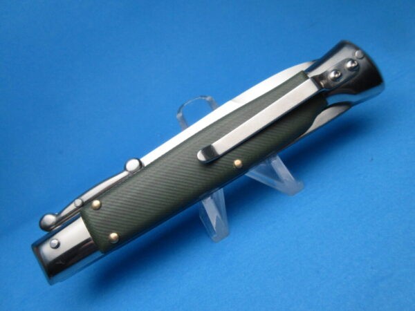 9'' AKC Green G-10 Polished Bayonet Swinguard - Image 4